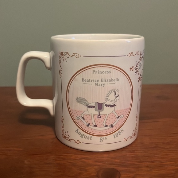 Coloroll Kilncraft England Commemorative Mug Princess Beatrice Royal Family Vtg - Picture 3 of 5